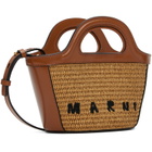 Marni Brown Tropicalia Micro Tote