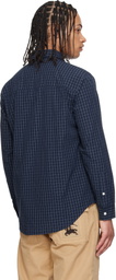 Burberry Navy Roland Check Shirt