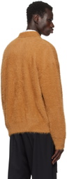 CMMN SWDN Tan Flynn Fluffy Cardigan