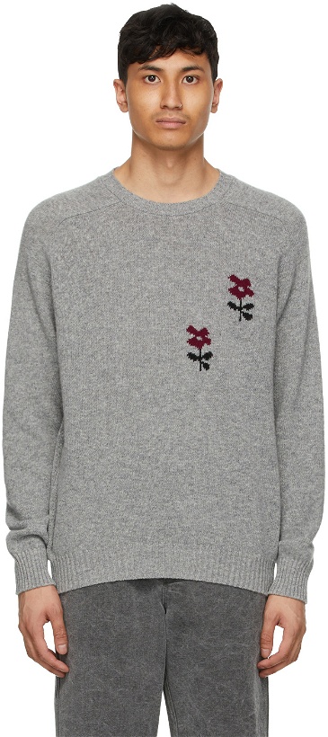 Photo: Noah Grey Intarsia Flower Sweater