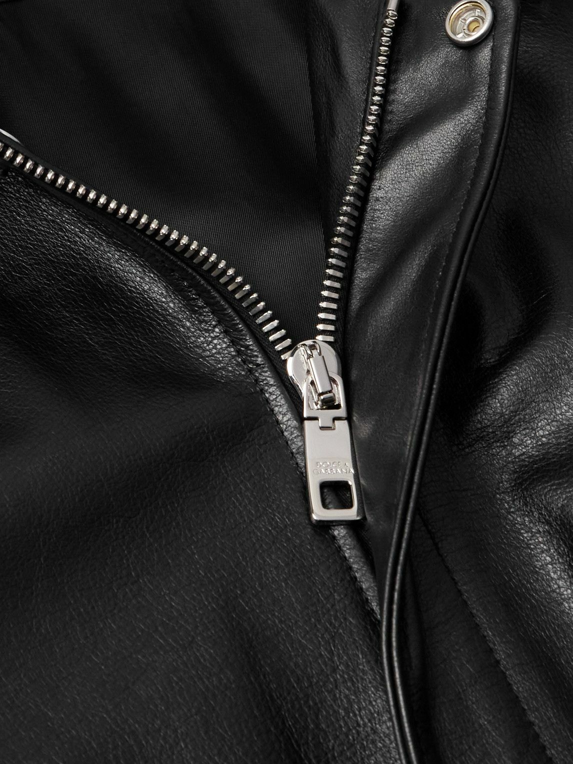Dolce&Gabbana - Leather Jacket - Black