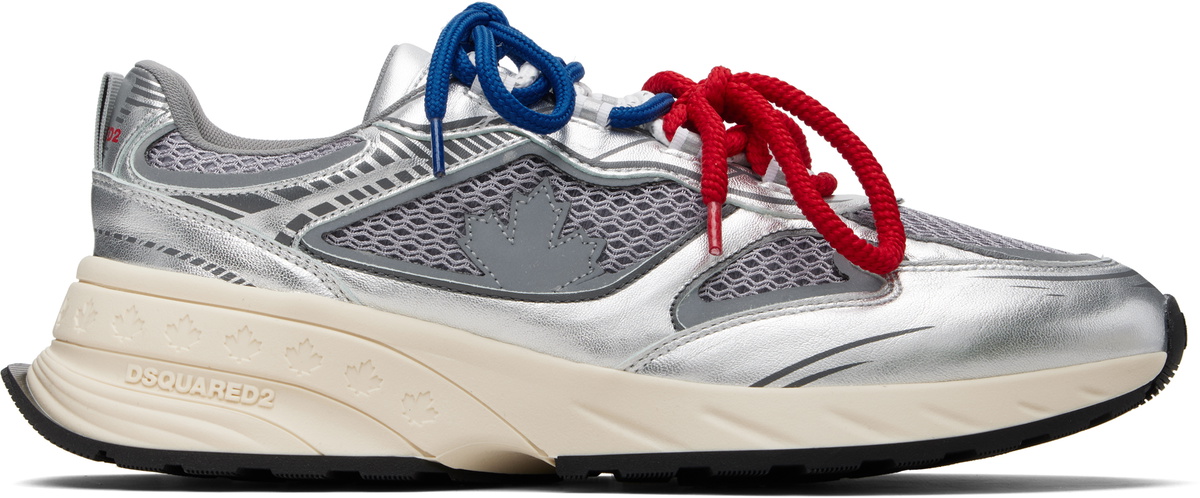 Dsquared2 Silver Sprinter Sneakers