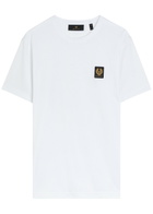 Belstaff Logo-appliquéd Cotton T-shirt White