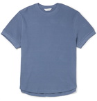 Club Monaco - Waffle-Knit Cotton T-Shirt - Blue