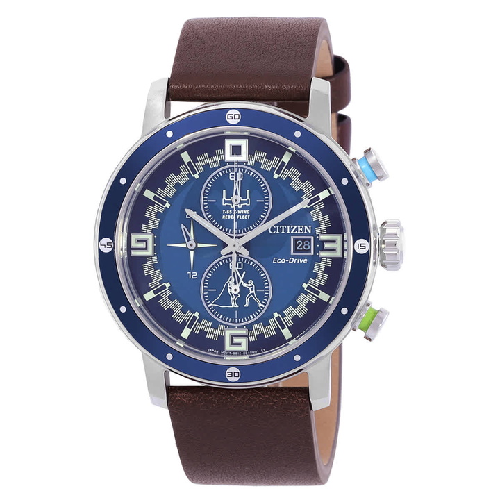 Photo: Citizen Luke Skywalker Chronograph Blue Dial Mens Watch CA0768-07W