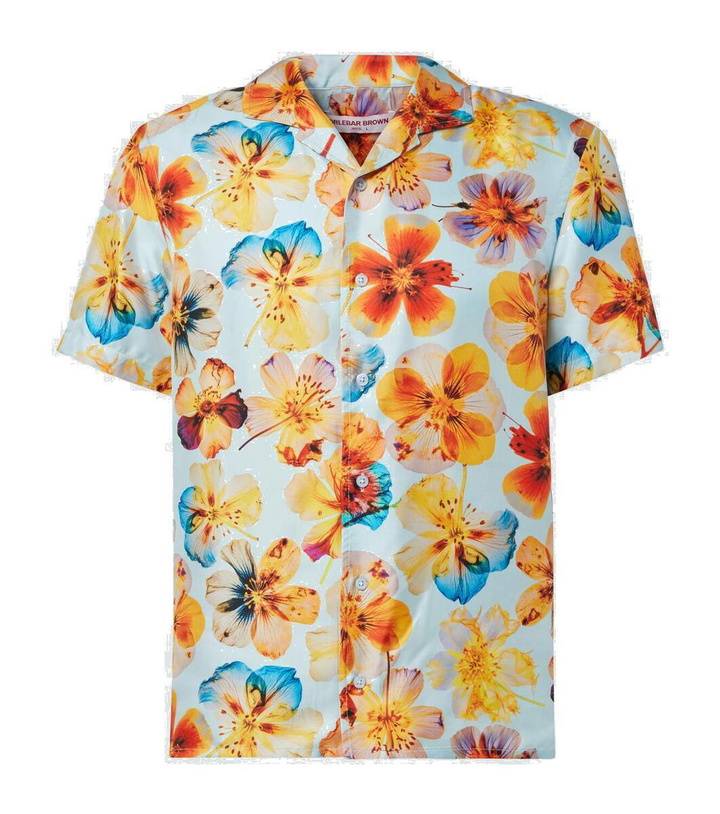 Photo: Orlebar Brown Hibbert floral silk bowling shirt
