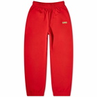 Vetements Women's Embroidered Logo Sweatpants in Red