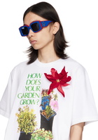 JW Anderson SSENSE Exclusive Blue & Red Bumper Sunglasses