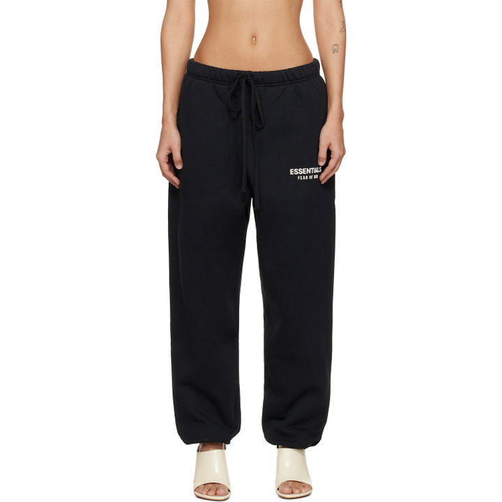 Photo: Fear of God ESSENTIALS Black Classic Sweatpants