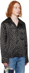 Anna Sui SSENSE Exclusive Black Mini Rosebud Shirt