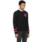 Gucci Black Wolf Patch Sweater