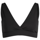 TALA Women's Dayflex V Neck Sports Bra in Shadow Black