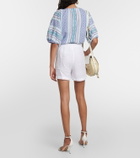 Velvet Tammy linen shorts