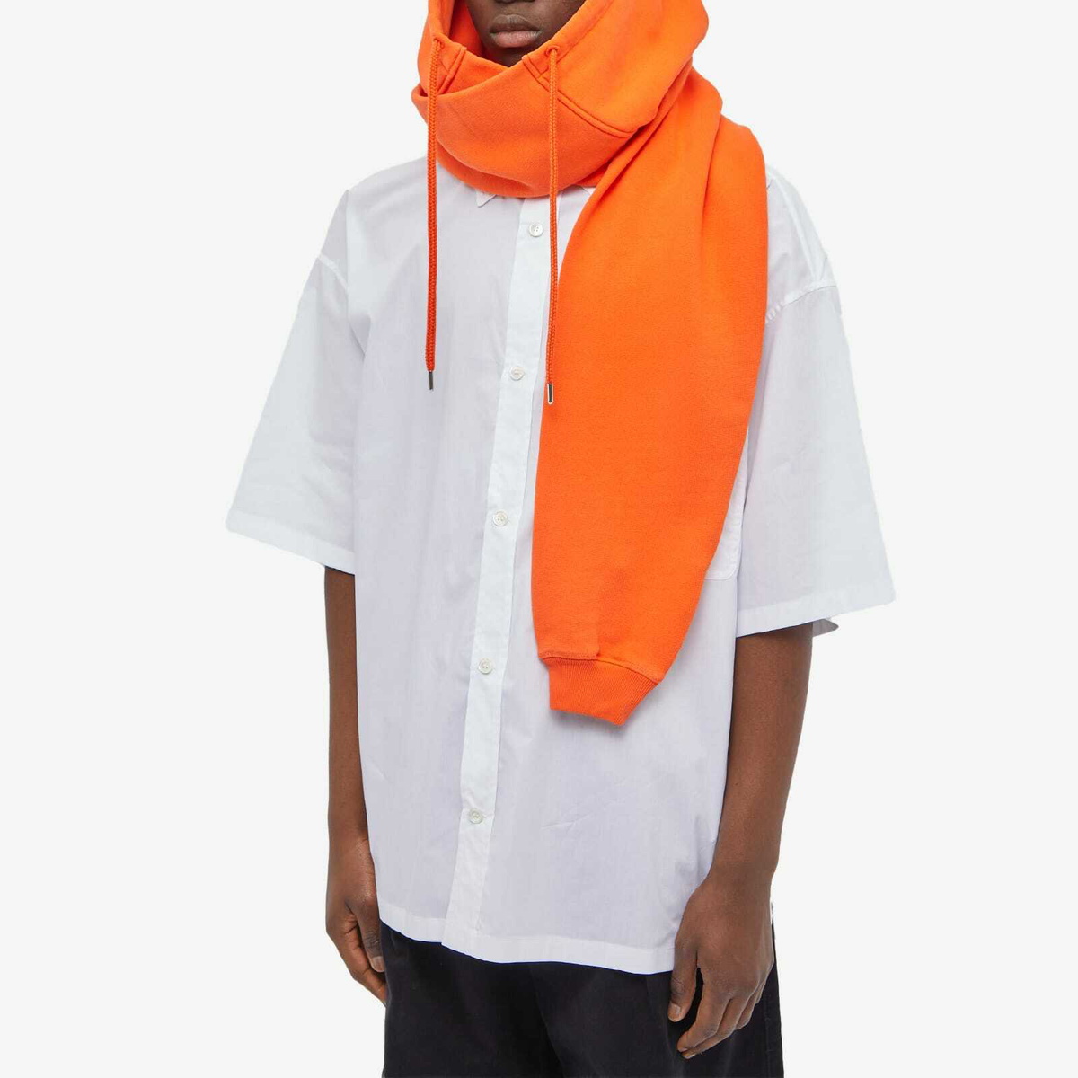 Ambush Men's Hoody Scarf in Orange Ambush