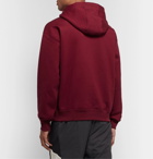 Nike - NRG Fleece-Back Cotton-Jersey Hoodie - Burgundy