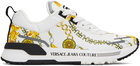 Versace Jeans Couture White & Gold Dynamic Sneakers