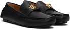 Versace Black 'La Medusa' Driver Loafers