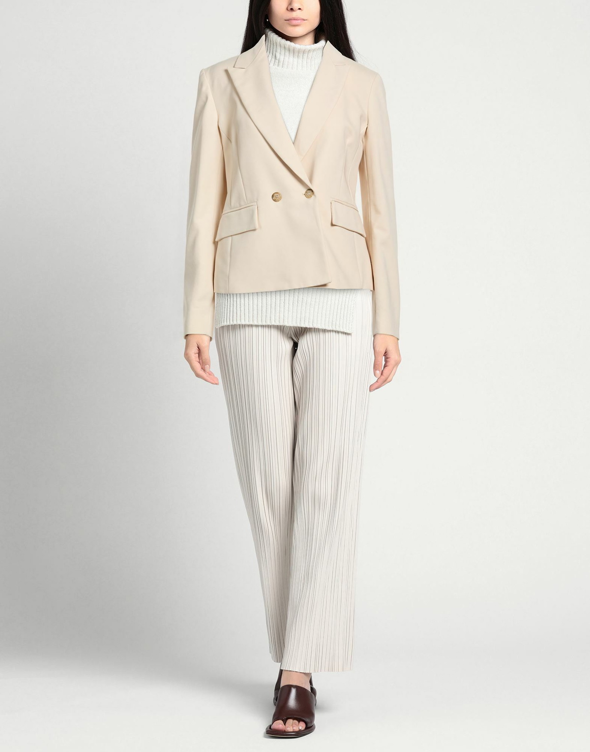 Alessia Santi Womens Blazer in Beige