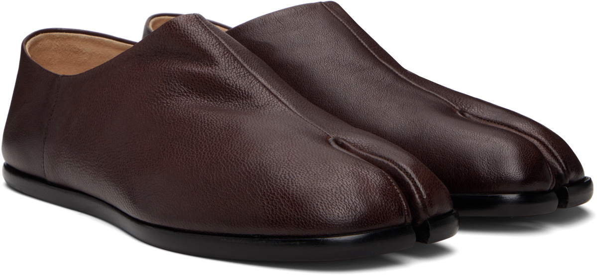 Maison Margiela Brown Tabi Babouche Loafers Maison Margiela