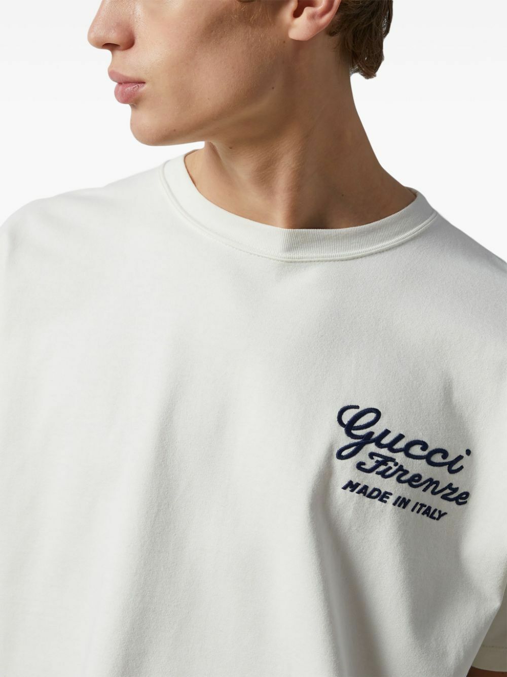 Gucci Embroidered Cotton Jersey T-Shirt