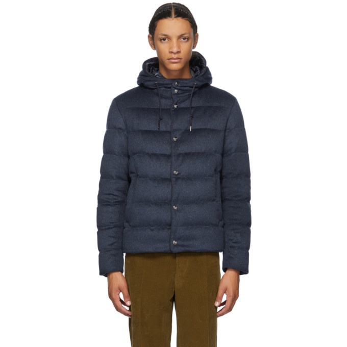 Photo: Herno Navy Down Hooded Jacket