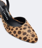 Herbert Levine Ask Around calf hair slingback pumps