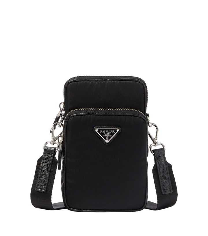 Photo: Prada Re-Nylon and Saffiano leather phone pouch
