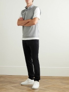 Peter Millar - Forge Arrow Tech-Jersey Jacquard Half-Zip Golf Top - Gray