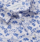 Pink House Mustique - Floral-Print Linen Shirt - Blue
