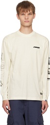 DEVÁ STATES Off-White Printed Long Sleeve T-Shirt