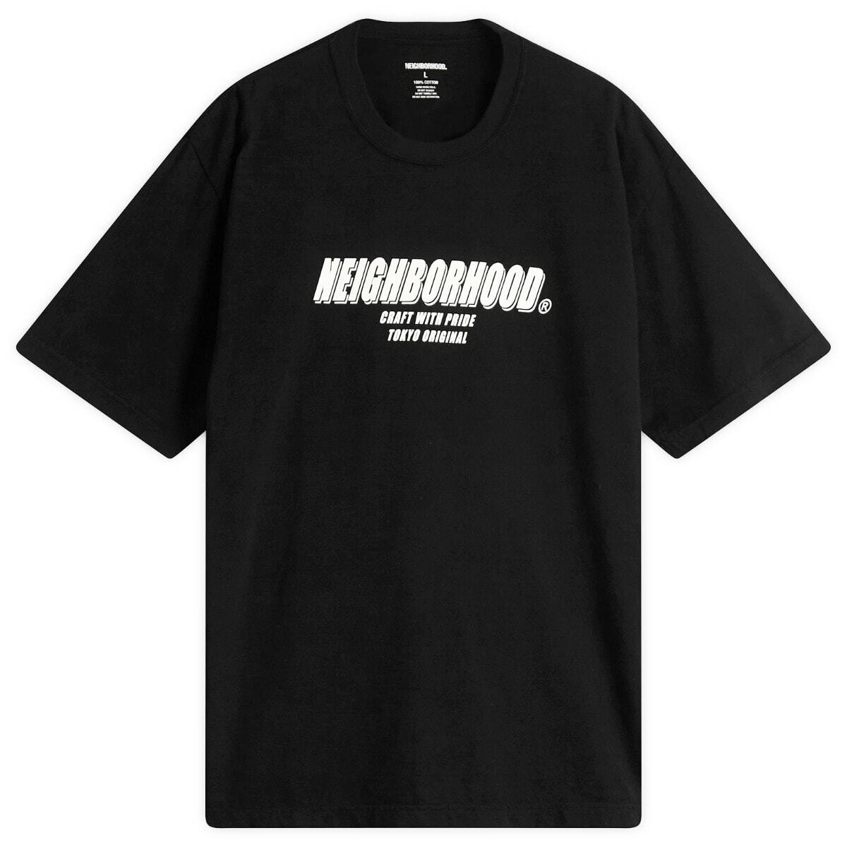 Neighborhood Men's Long Sleeve LS-7 T-Shirt in Black