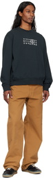 MM6 Maison Margiela Black Numeric Sweatshirt