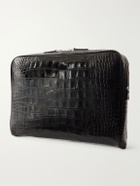 TOM FORD - Croc-Effect Leather Pouch