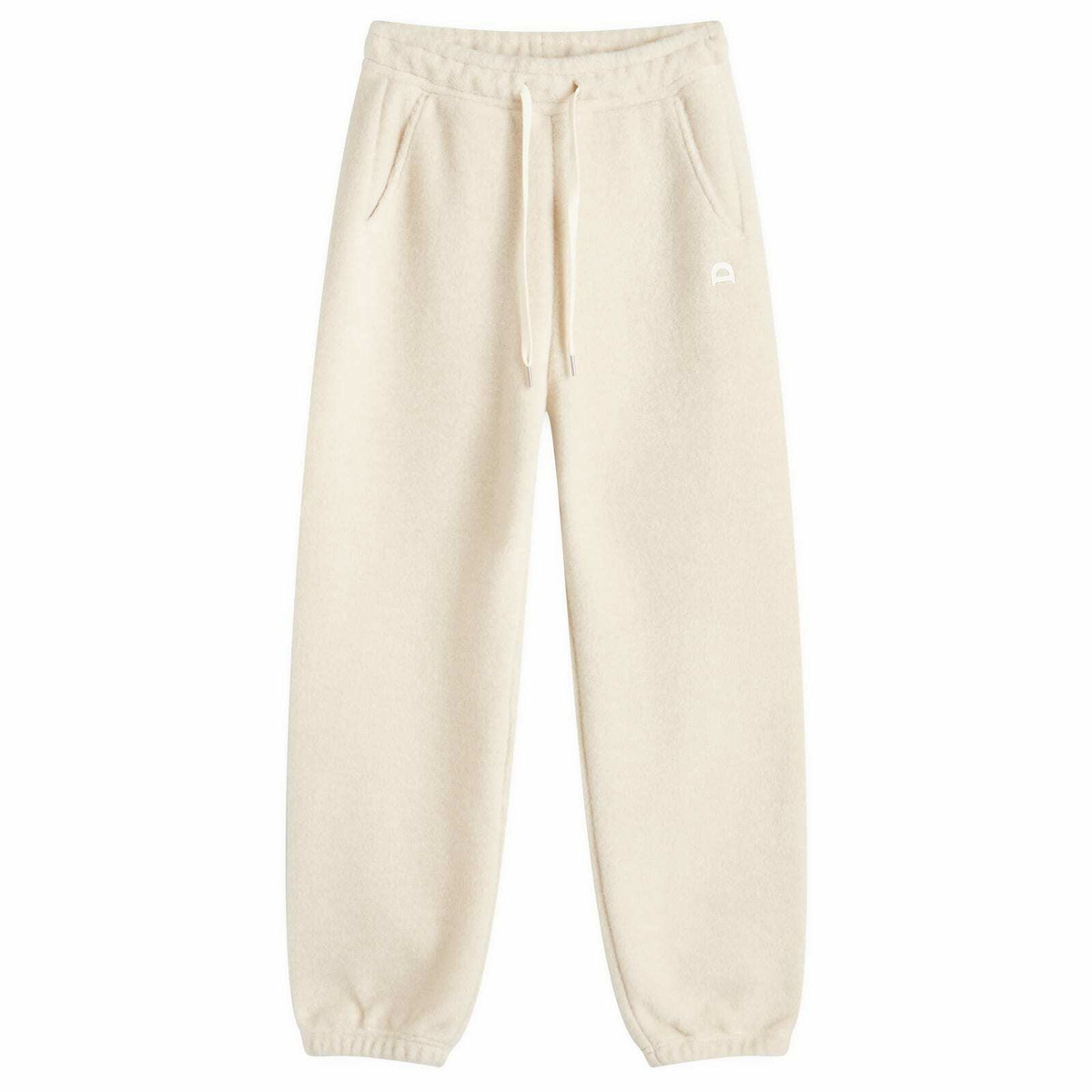 DUNST Women's Unisex Boucle Jogger Pants in Cream