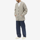 NN07 Men's Benzon Chunky Rib Cardigan in Stone