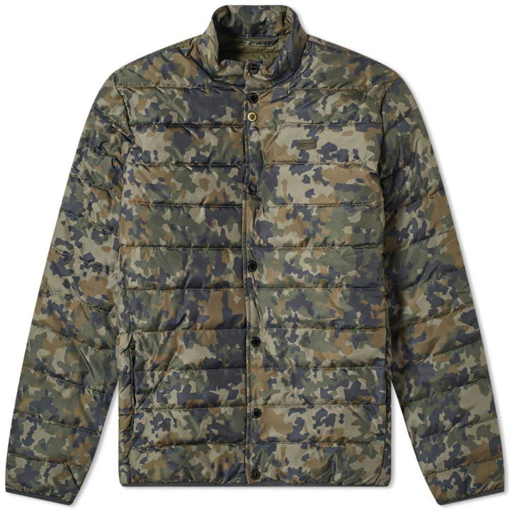 Photo: Barbour International Mark Camo Quilted Jacket