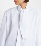 Givenchy Tie-neck cotton shirt