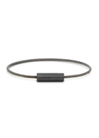 LE Gramme 5g Brushed Black Ceramic Cable Bracelet