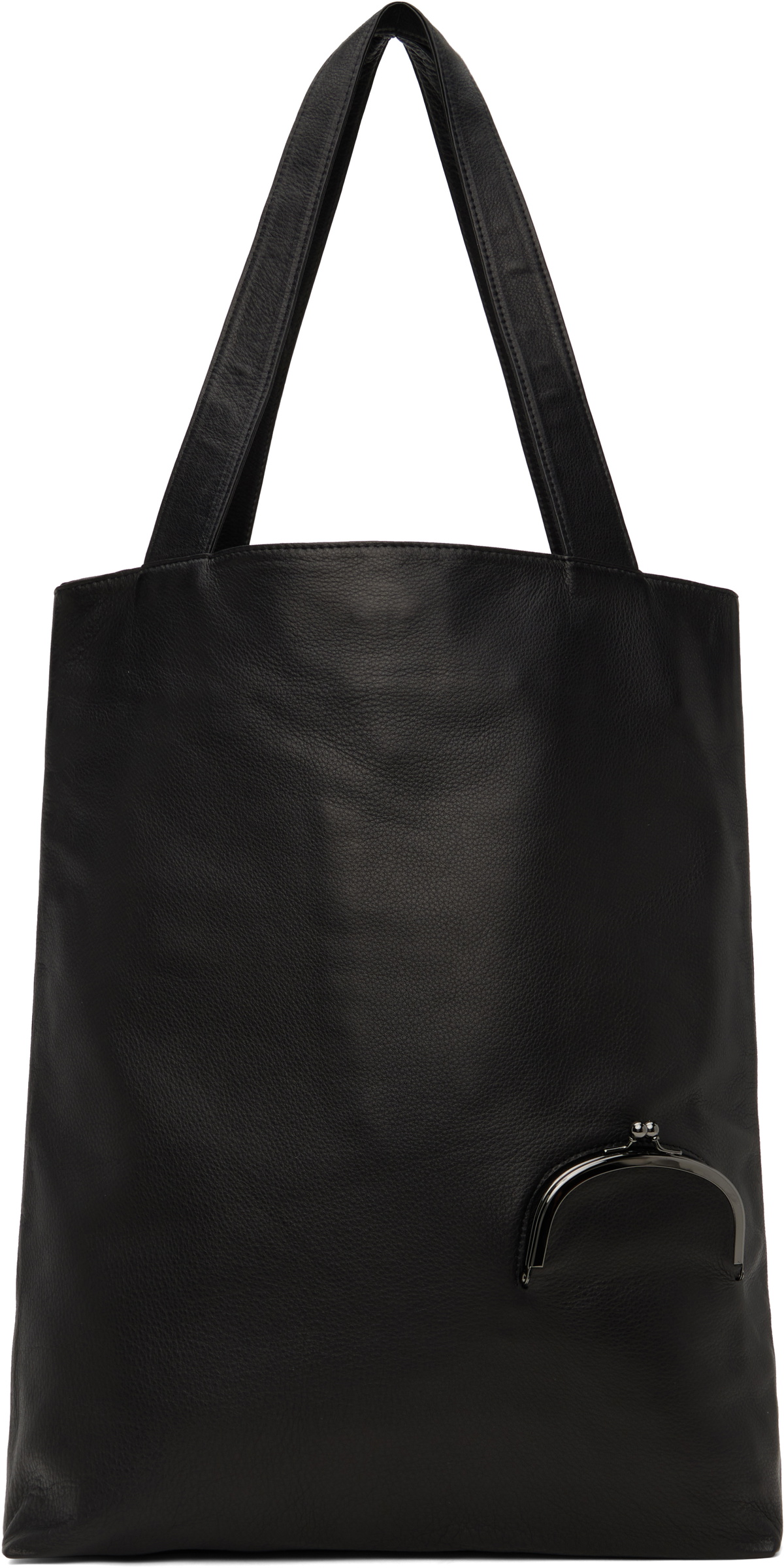 Yohji Yamamoto Black discord Zipper Tote Yohji Yamamoto