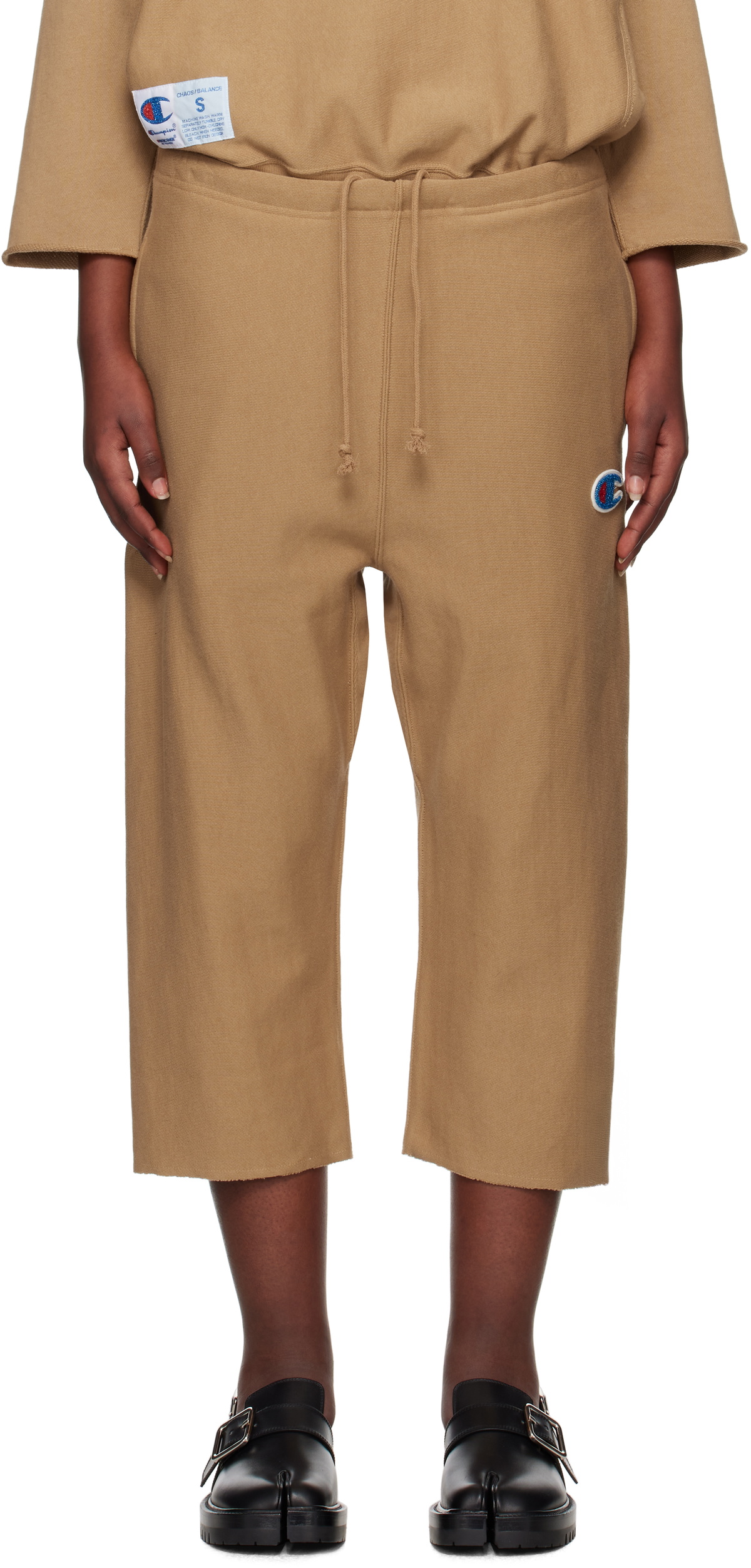 UNDERCOVER Tan Champion Edition Cropped Sweatpants