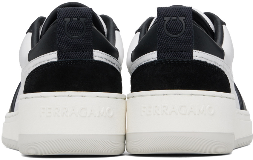 スニーカー FERRAGAMO 'Dennis' sneakers White/Black Ferragamo Black & White Dennis Sneakers Salvatore Ferragamo