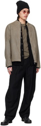 DEVOA Black Pleated Trousers