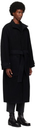 LE17SEPTEMBRE Black High Neck Coat