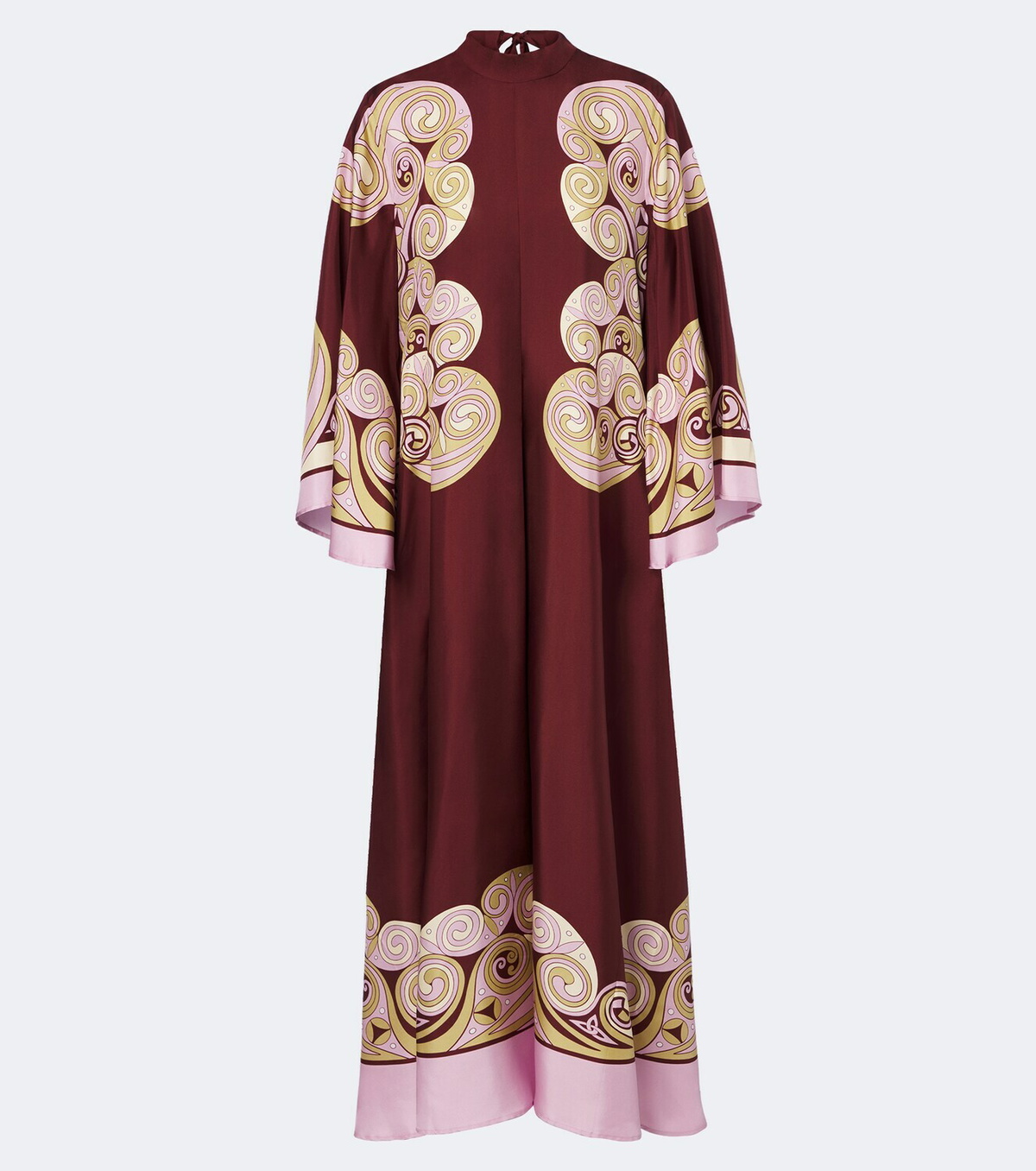 La DoubleJ Kells Swirl silk satin maxi dress