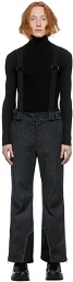 Giorgio Armani Black Neve Ski Salopettes Trousers