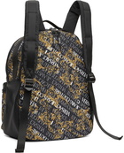 Versace Jeans Couture Black Logo Couture Backpack