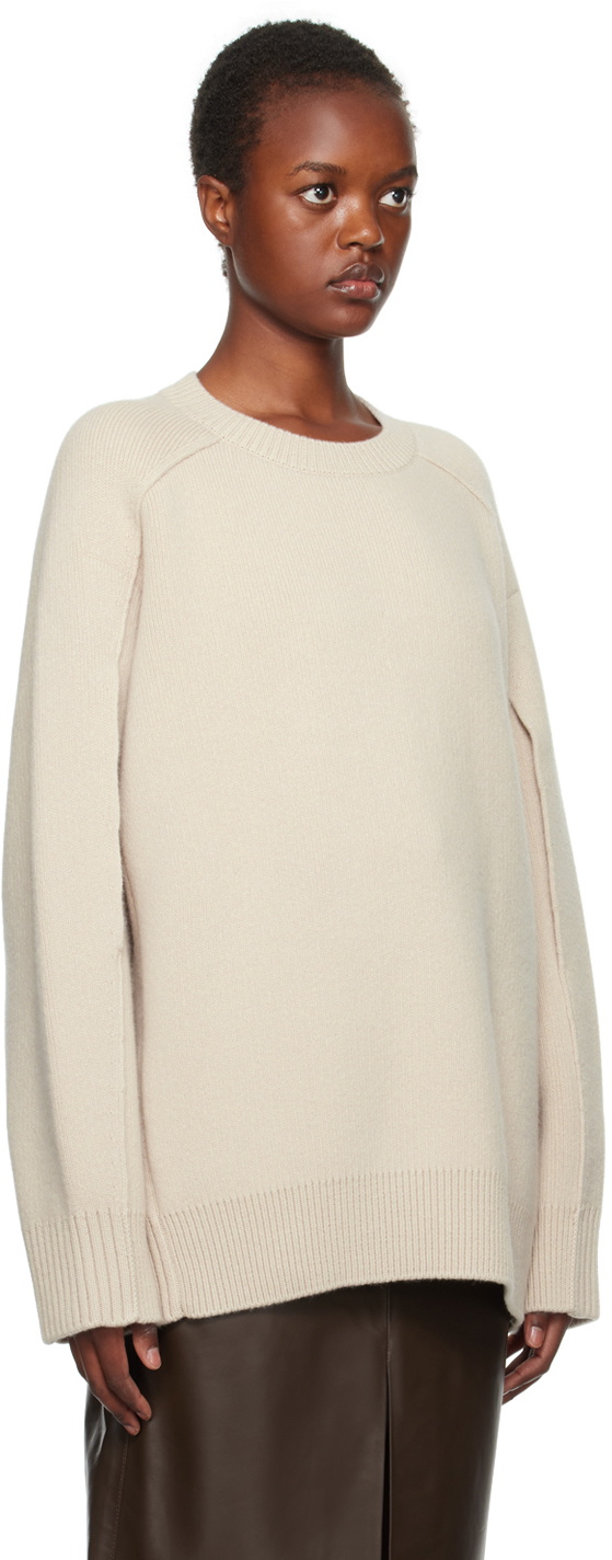 Lanvin Beige Cape Sweater