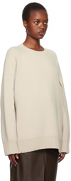 Lanvin Beige Cape Sweater