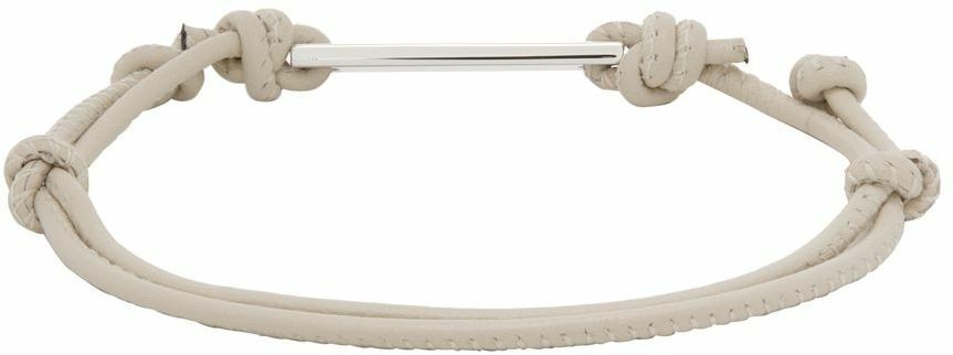 Marni Off-White Leather Bracelet
