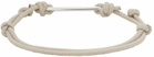 Marni Off-White Leather Bracelet